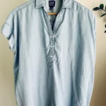 Featured thumbnail for Chemise denim manches courtes