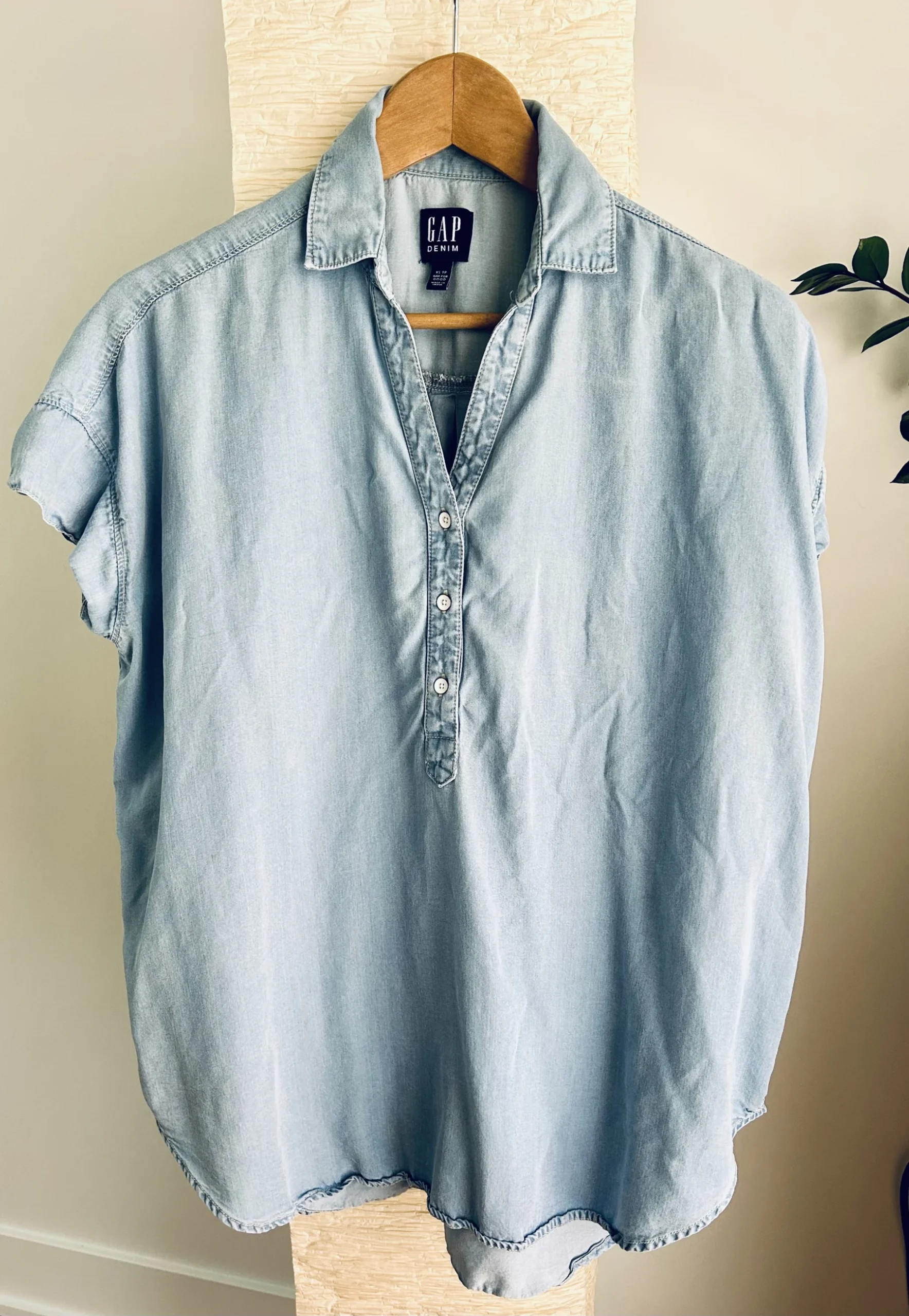 Chemise denim manches courtes GAP seconde main
