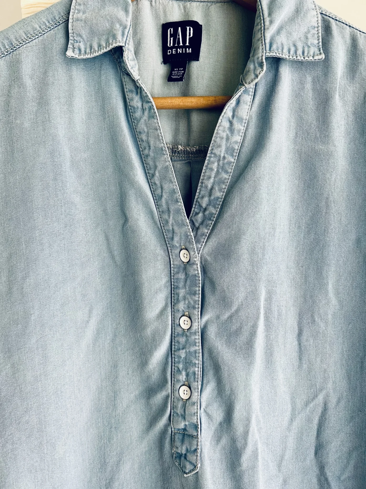 Image for Chemise denim manches courtes