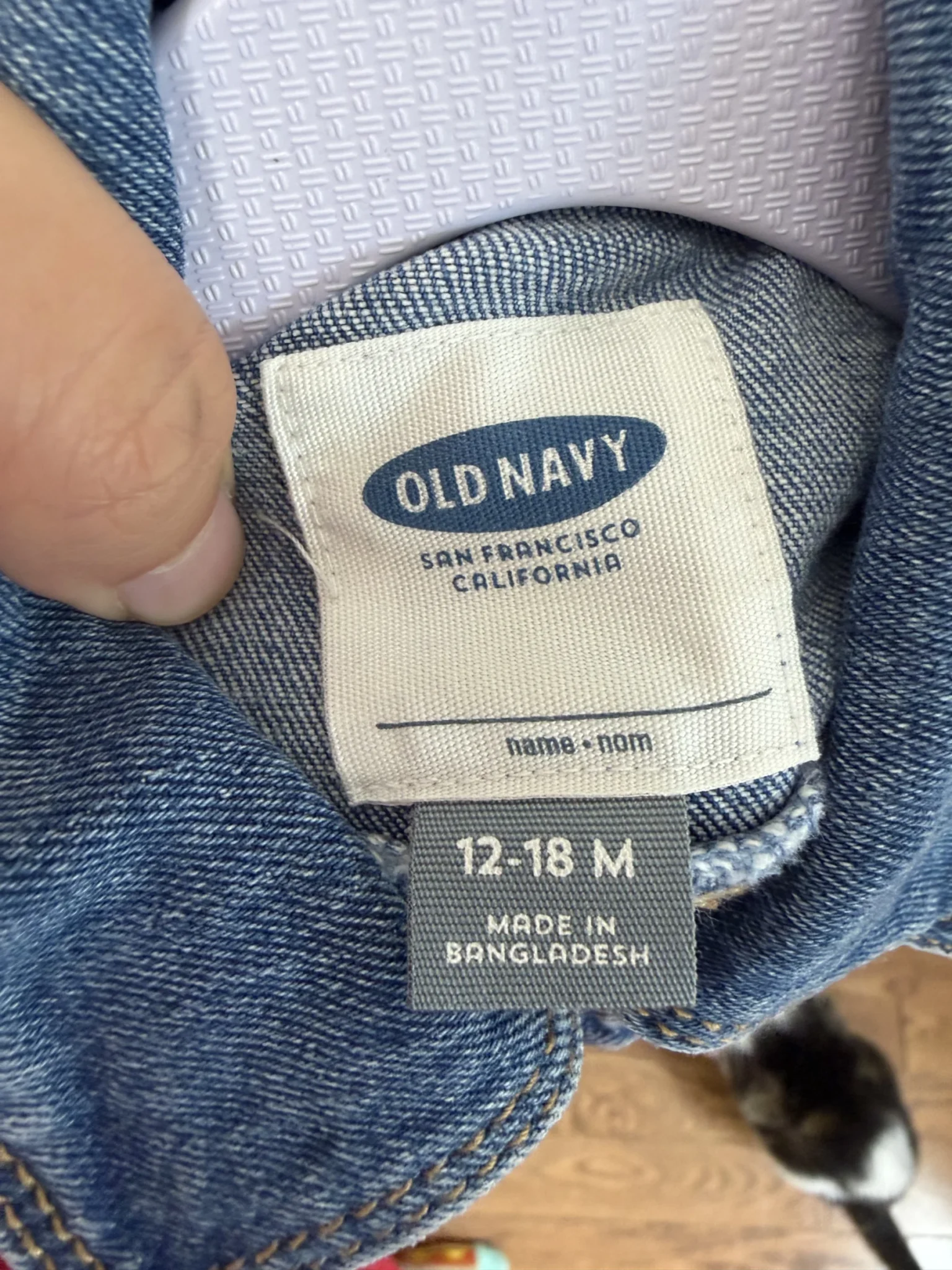 Image for Veste en Jeans Old Navy 12-18M