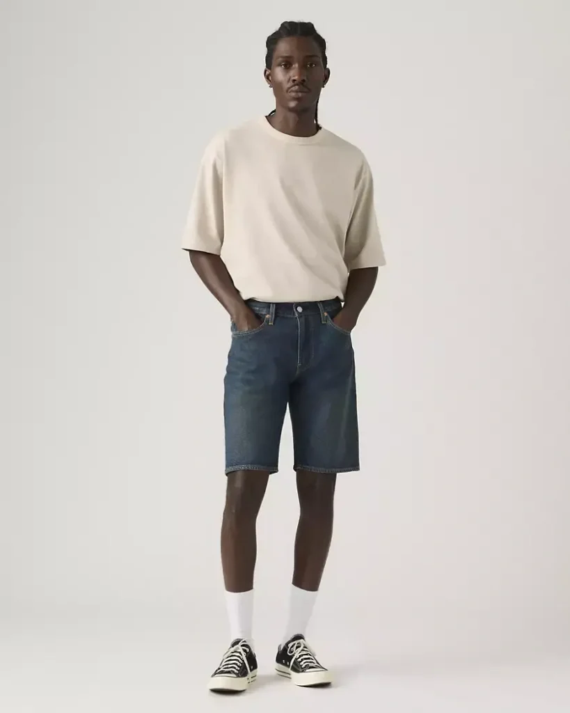 Image for Short Levi’s Homme modèle 405 taille 34 bleu brut