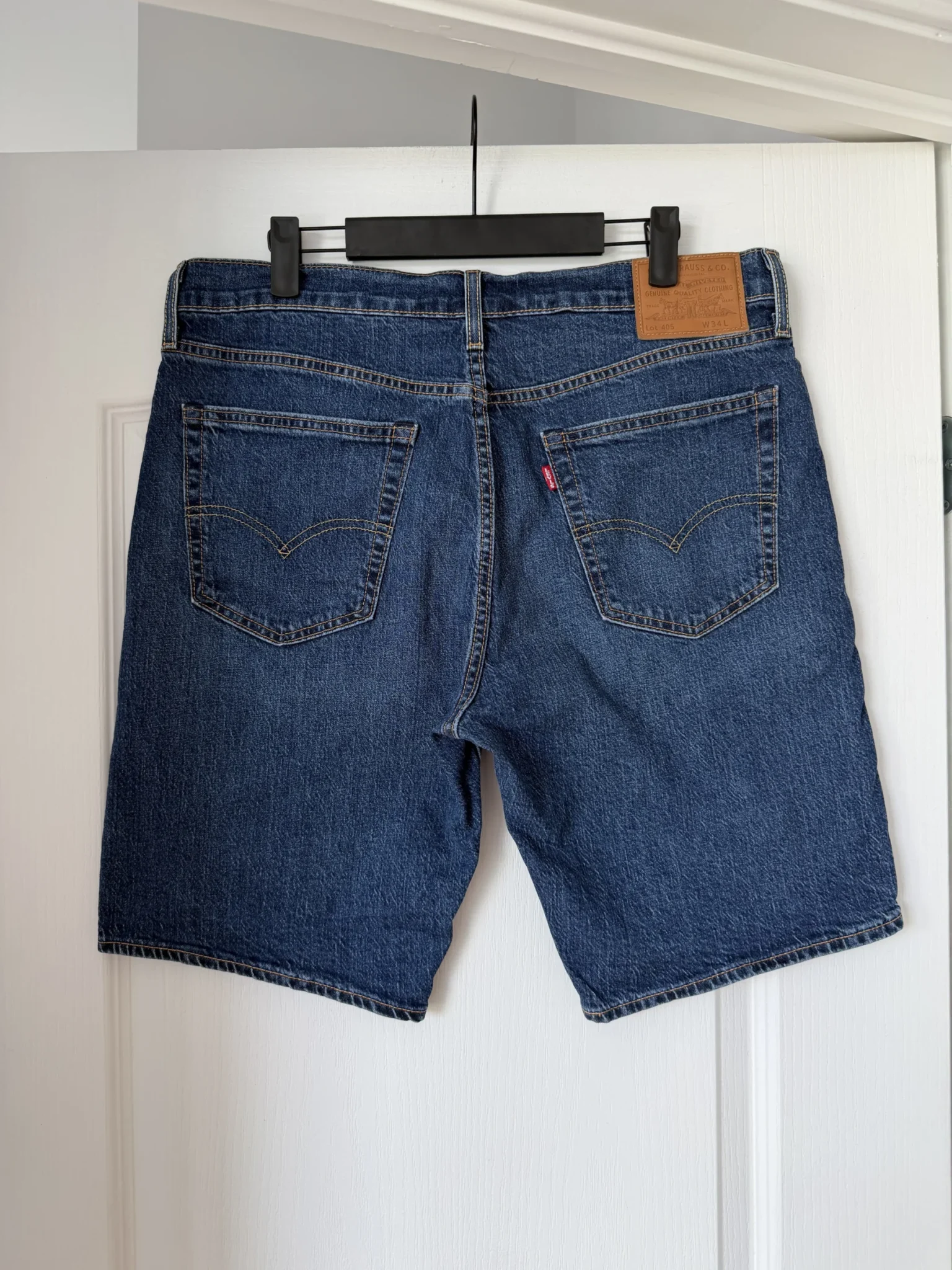 Image for Short Levi’s Homme modèle 405 taille 34 bleu brut