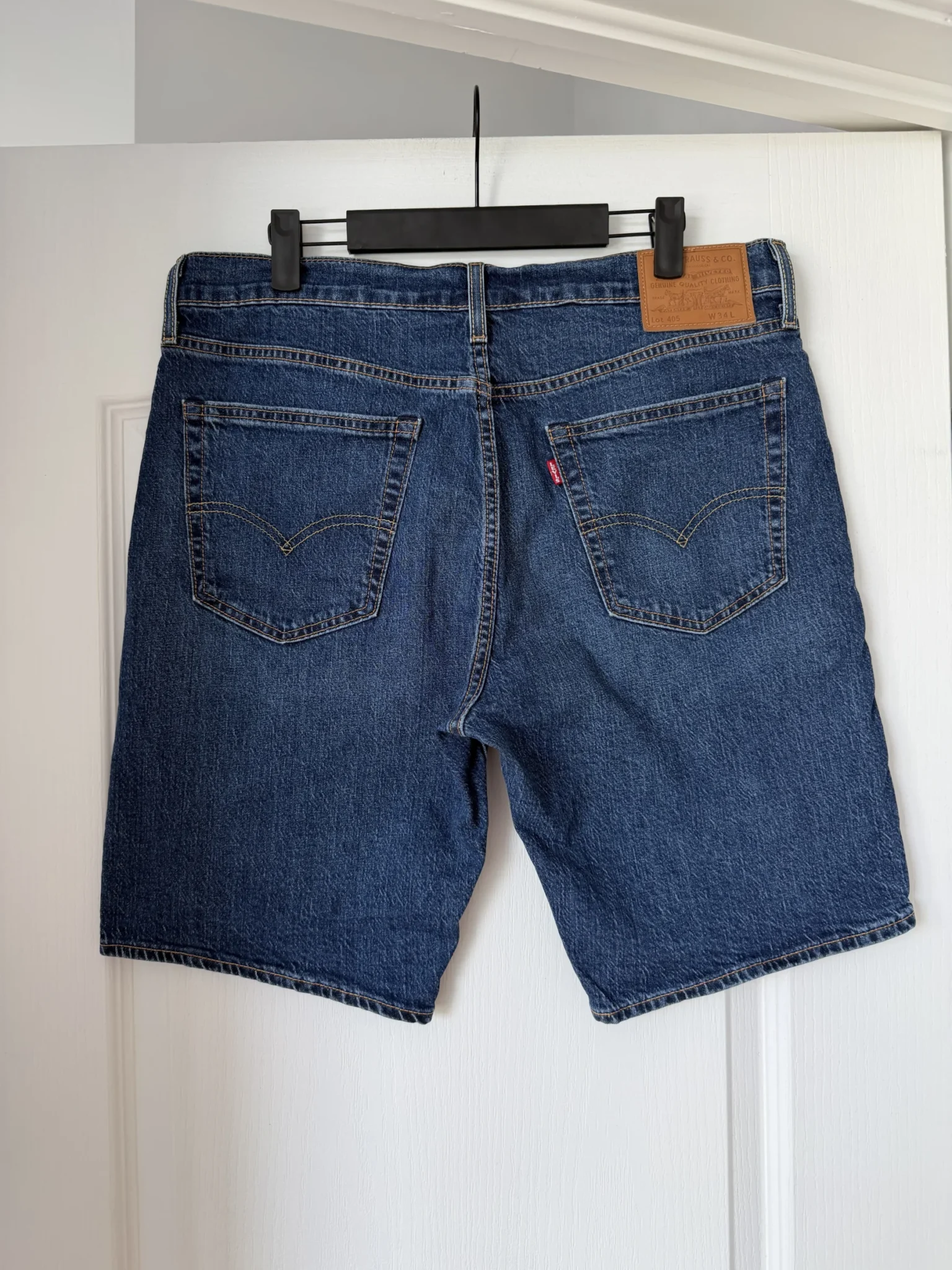 Image for Short Levi’s Homme modèle 405 taille 34 bleu brut