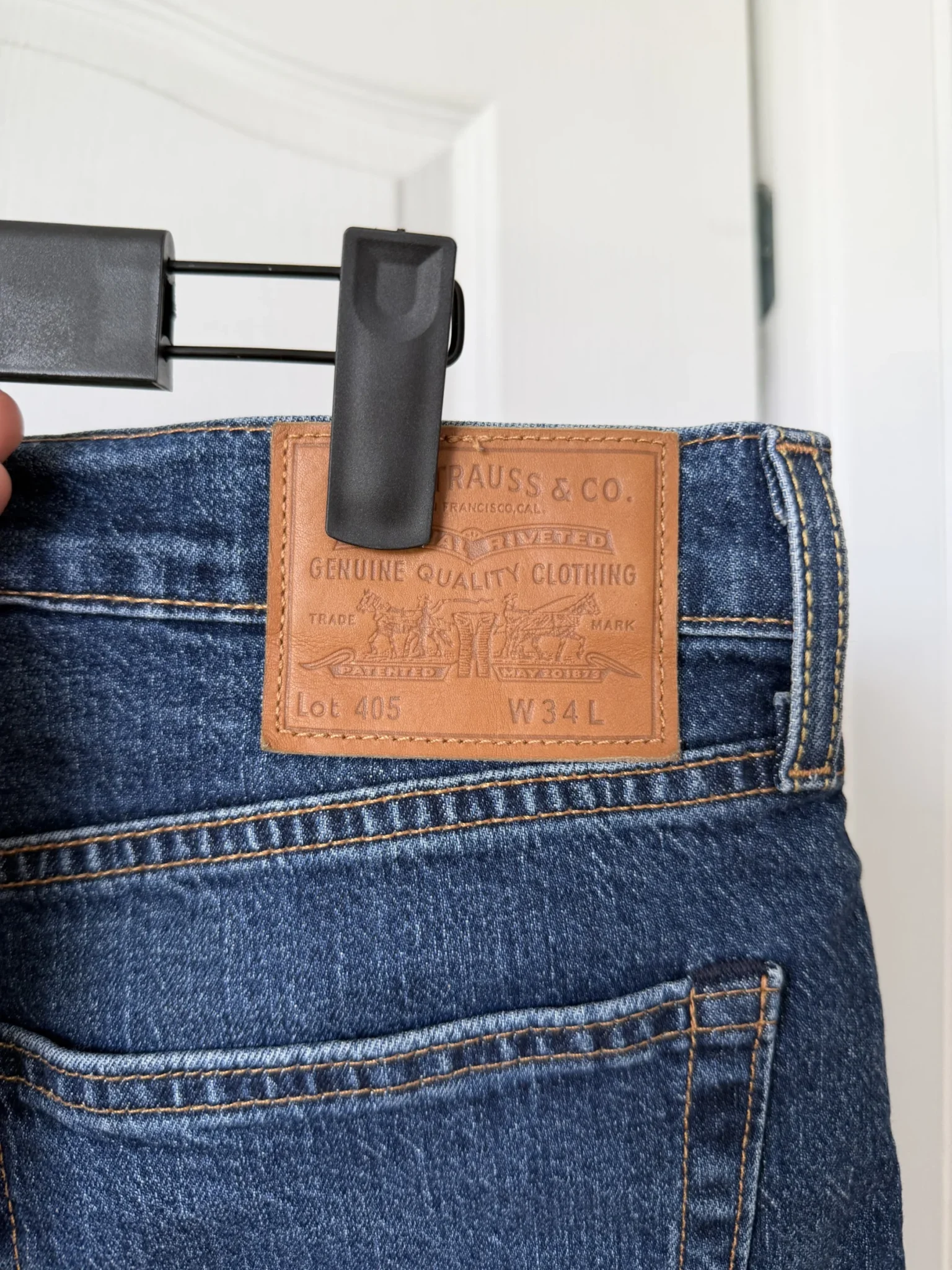 Image for Short Levi’s Homme modèle 405 taille 34 bleu brut