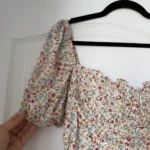 Thumbnail for Robe Storia blanche à motifs fleuris taille M