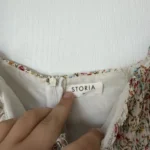 Thumbnail for Robe Storia blanche à motifs fleuris taille M