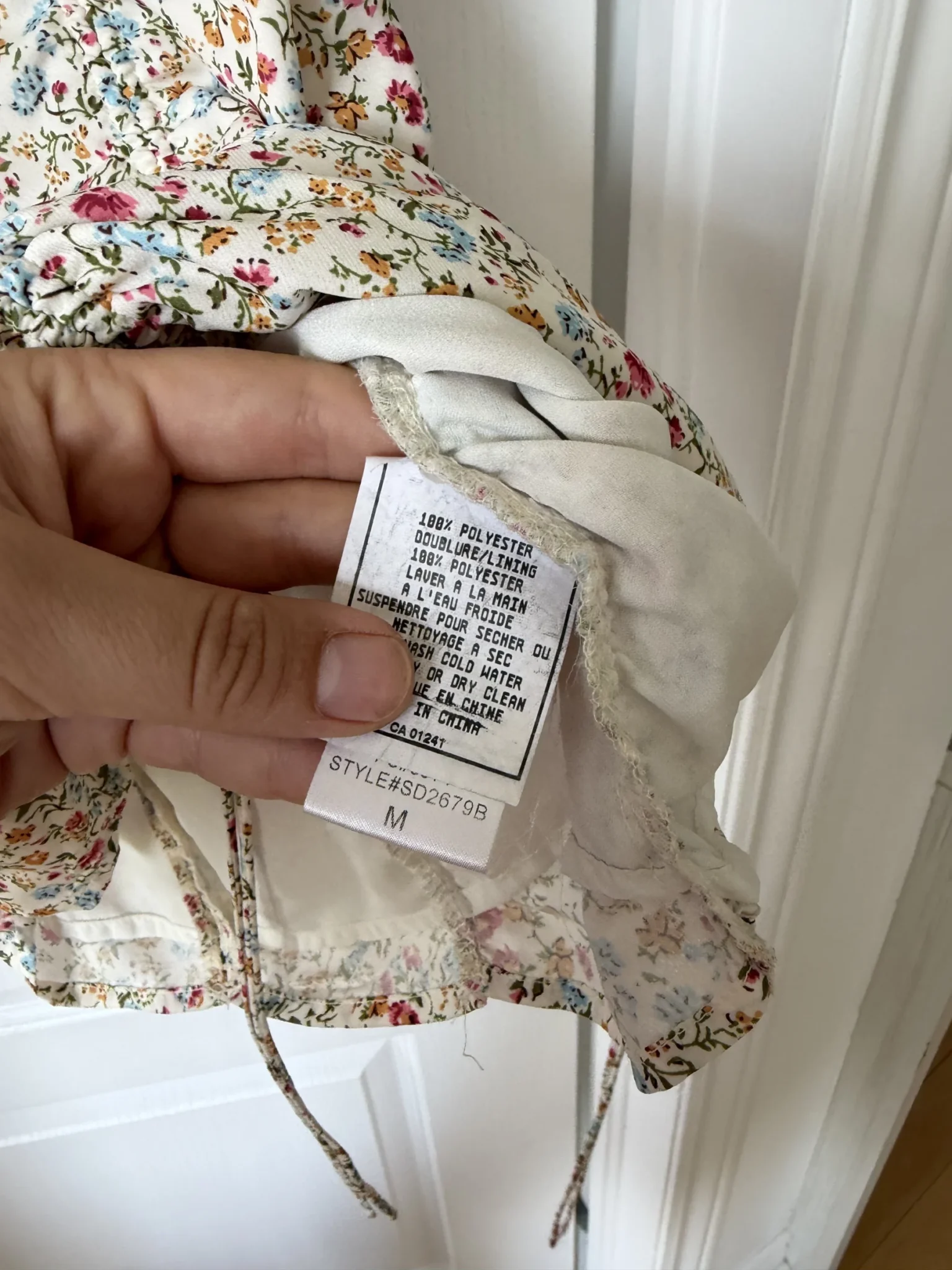 Image for Robe Storia blanche à motifs fleuris taille M