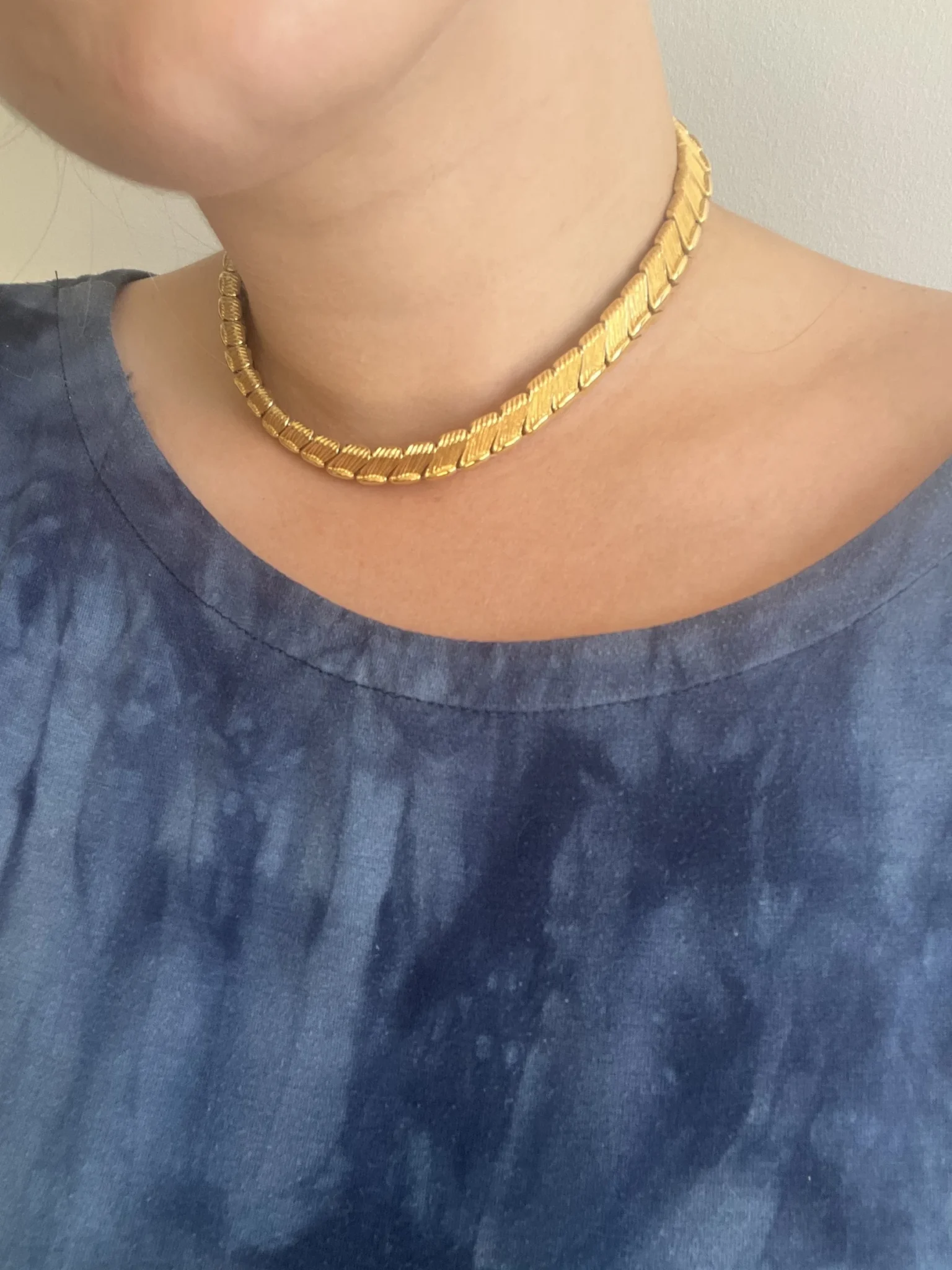 Image for Collier Monet ras de cou plaqué or
