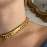 Thumbnail for Collier Monet ras de cou plaqué or