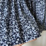 Thumbnail for Robe longue Michael Kors bleu fleuris blanc taille L