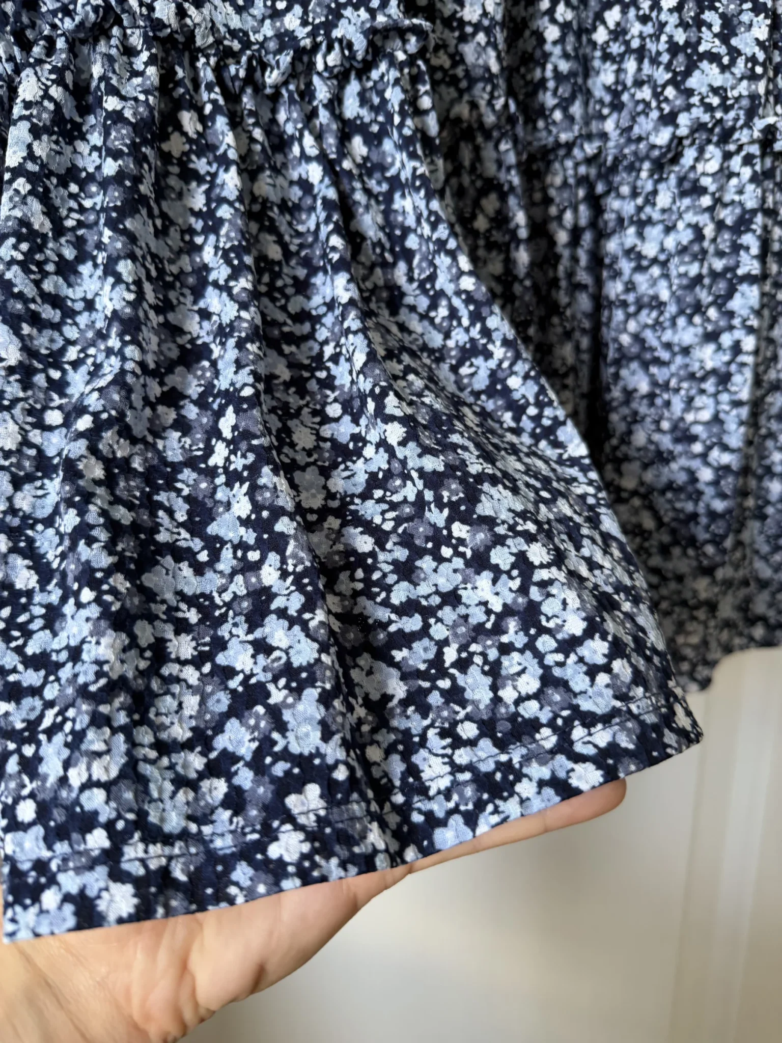 Image for Robe longue Michael Kors bleu fleuris blanc taille L
