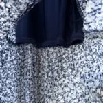 Thumbnail for Robe longue Michael Kors bleu fleuris blanc taille L