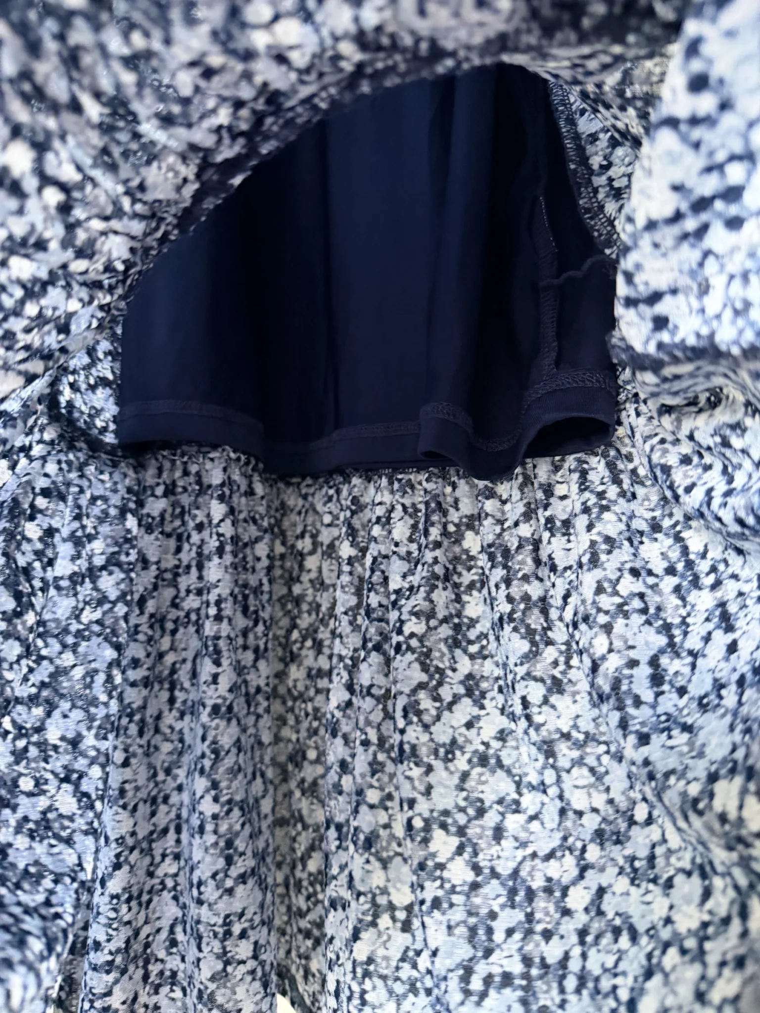 Image for Robe longue Michael Kors bleu fleuris blanc taille L
