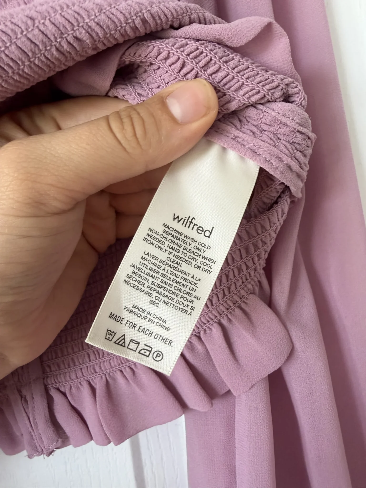 Image for Blouse Wilfred Aritzia modèle Tempest taille M violet lila