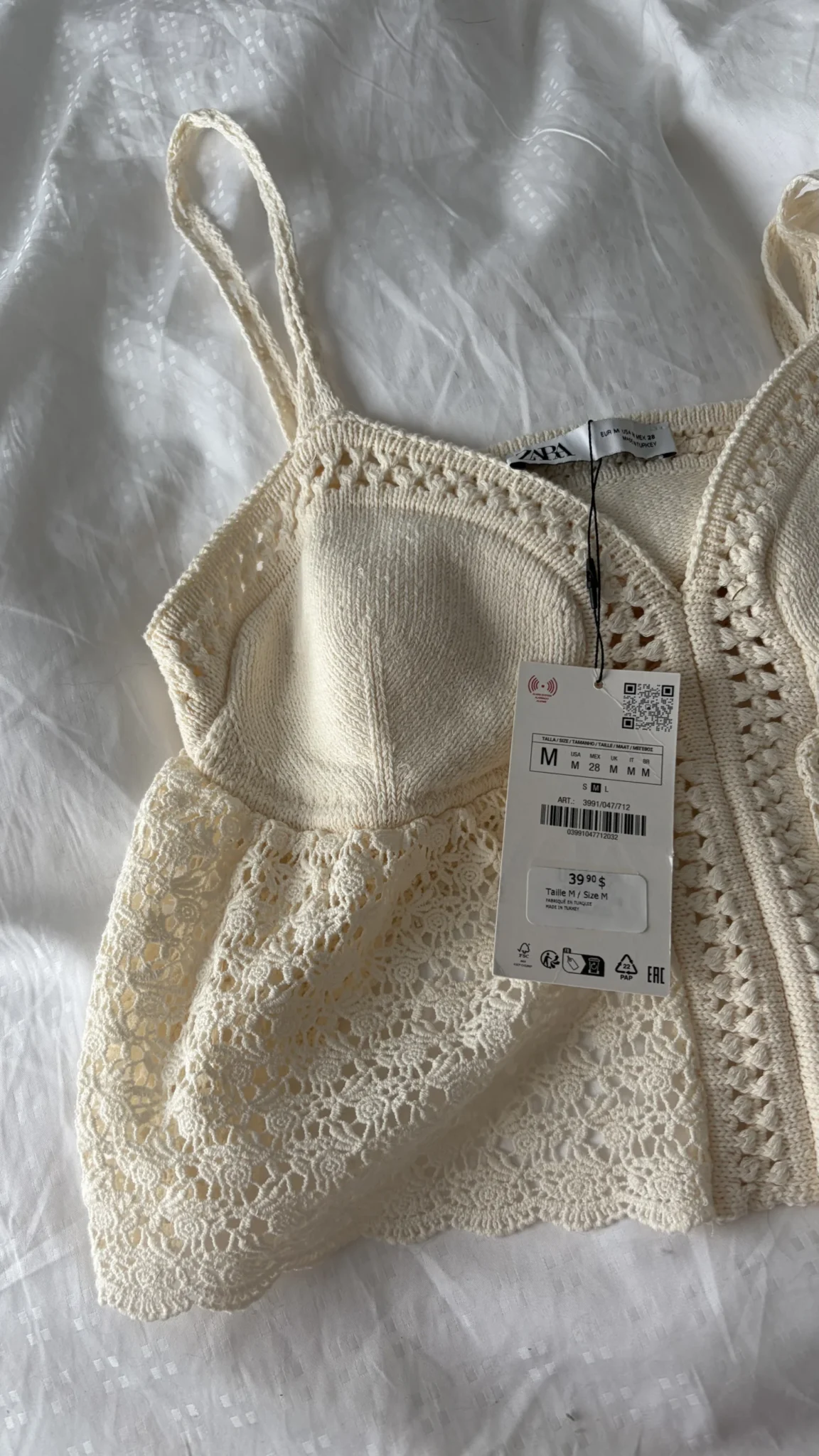 Image for Haut crop en tricot
