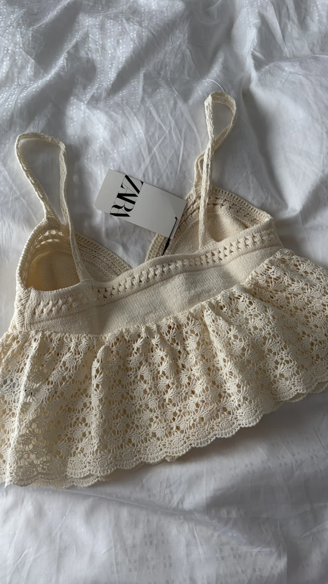 Image for Haut crop en tricot