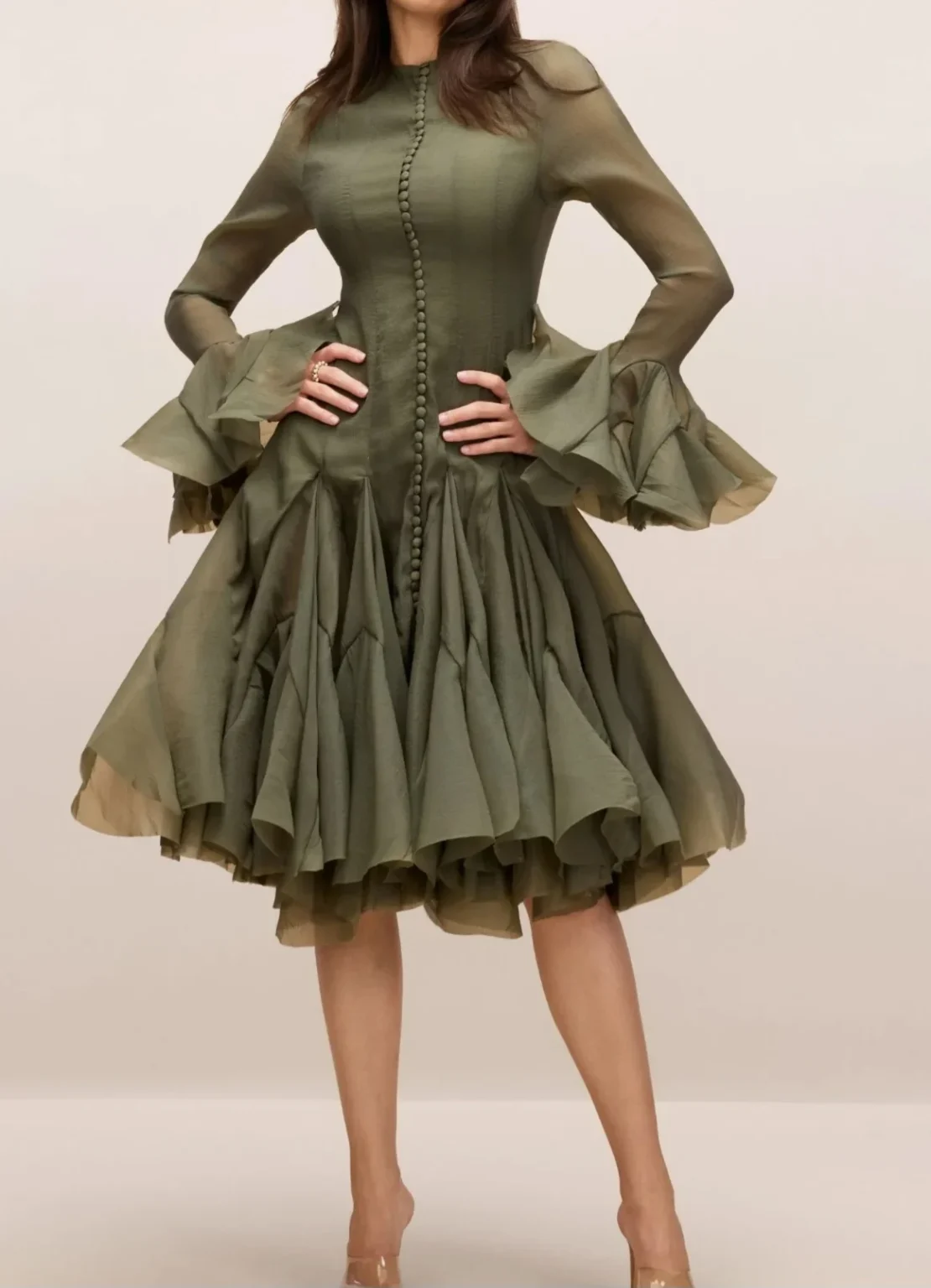 Featured image for Green midi dress