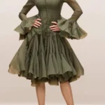 Featured thumbnail for Green midi dress