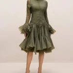 Thumbnail for Green midi dress