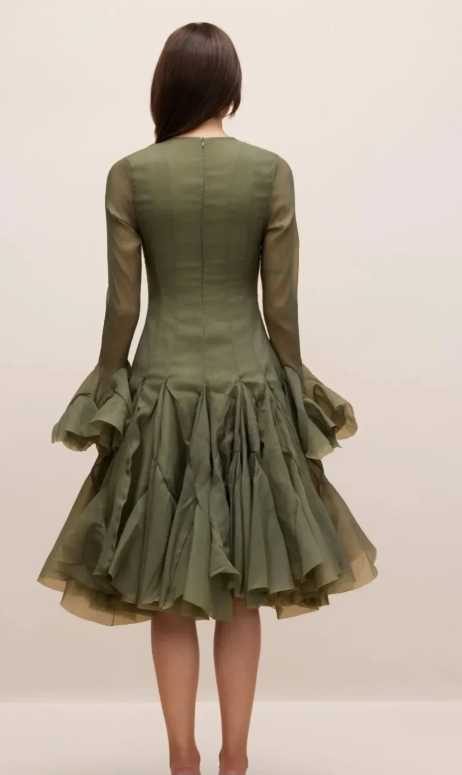 Image for Green midi dress