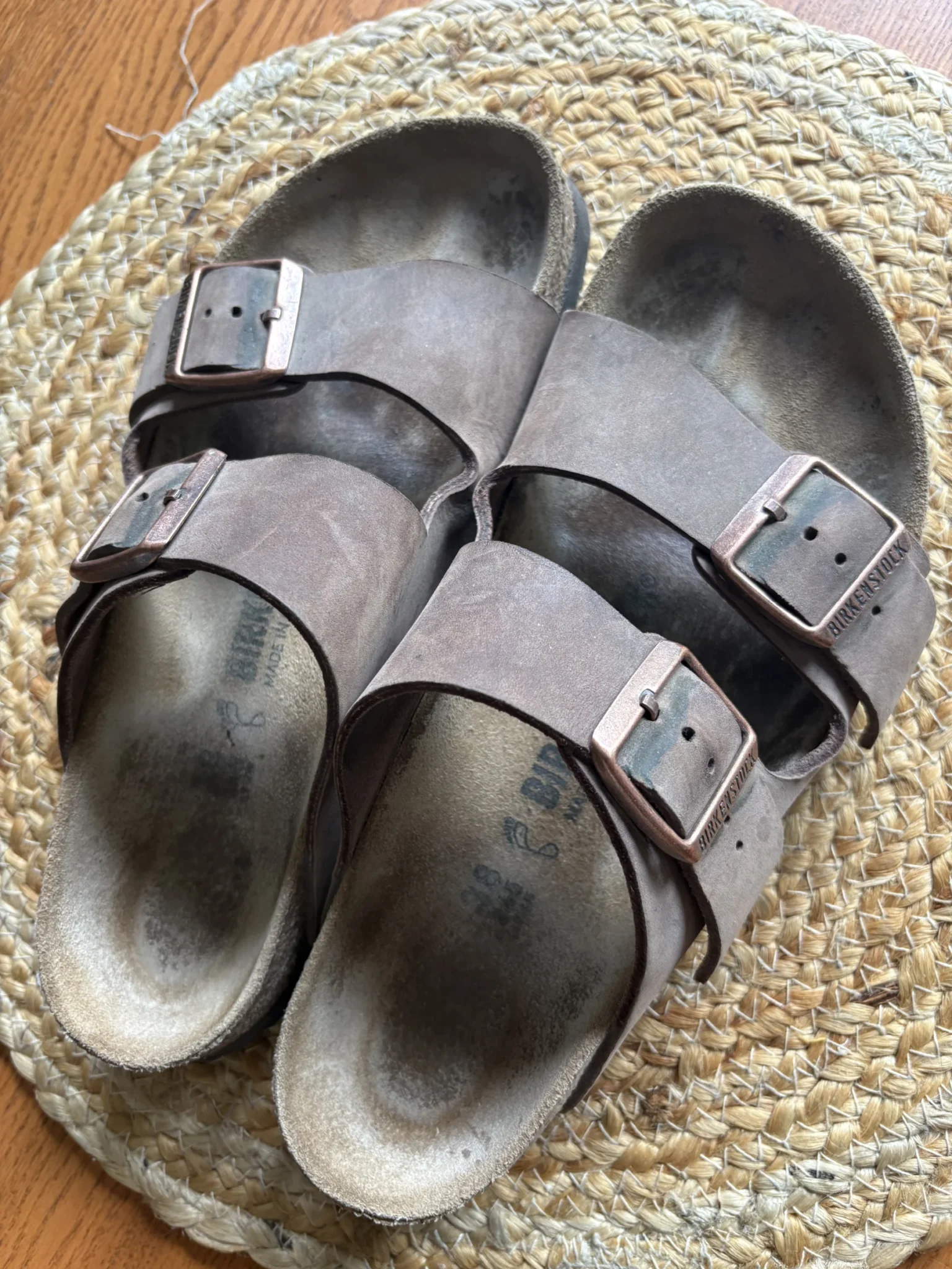 Image for Birkenstock Arizona in brown leather – 38