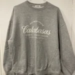 Thumbnail for Garage Calabasas Oversized Grey Crewneck Sweater Sweatshirt