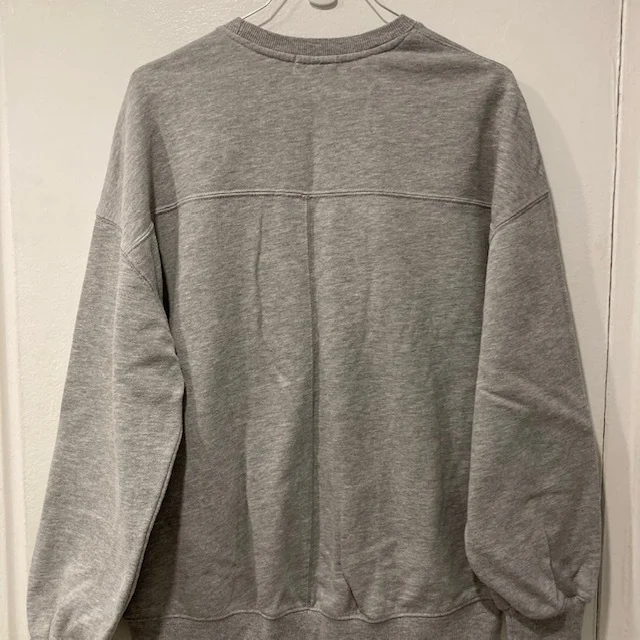 Image for Garage Calabasas Oversized Grey Crewneck Sweater Sweatshirt