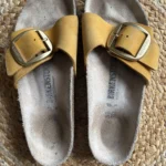 Featured thumbnail for Birkenstock Madrid in mustard-yellow leather