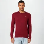 Featured thumbnail for Red Hollister Crew Neck Pullover Sweater Shirt