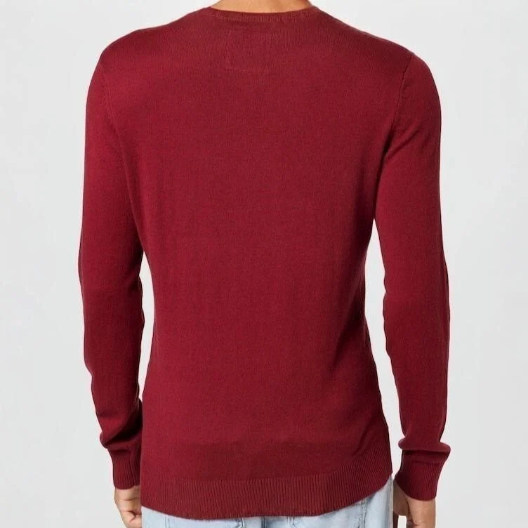 Image for Red Hollister Crew Neck Pullover Sweater Shirt