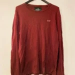 Thumbnail for Red Hollister Crew Neck Pullover Sweater Shirt