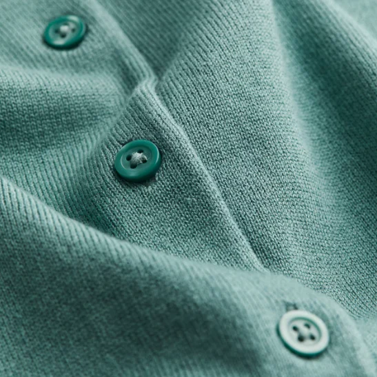 Image for H&M Turquoise Fine-Knit Cardigan Sweater Top