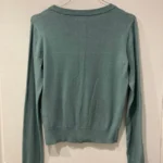 Thumbnail for H&M Turquoise Fine-Knit Cardigan Sweater Top