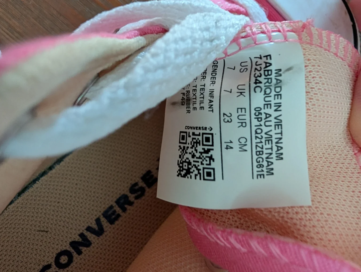 Image for Converse children’s shoes