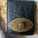 Thumbnail for Sac en rotin tissé et cuir