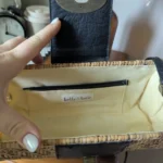Thumbnail for Sac en rotin tissé et cuir