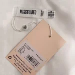 Thumbnail for Haut Corset Blanc Satiné Missguided White Satin Crop Top Bustier