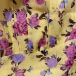 Thumbnail for Camisole Courte Fleurie Jaune Rose Volant For Love & Lemons Yellow Pink Floral Ruffle Cami Crop Top