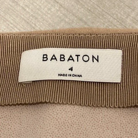 Image for Aritzia Babaton Hopper Beige Short Skirt – Tan Faux Suede Mini Skirt