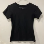 Thumbnail for Haut Court Noir Manches Courtes Simons Twik Black Short Sleeves T-Shirt Tee Crop Top