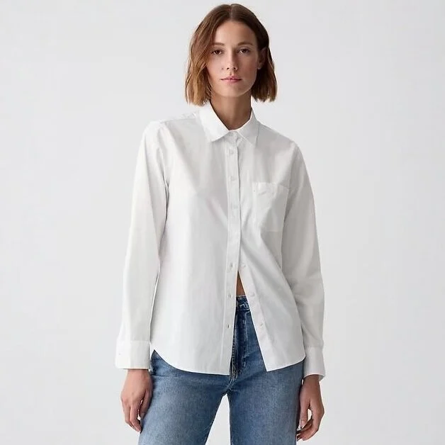 Featured image for Chemise Popeline Blanche avec Poche Avant GAP White Poplin Shirt with Front Pocket