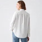 Thumbnail for Chemise Popeline Blanche avec Poche Avant GAP White Poplin Shirt with Front Pocket
