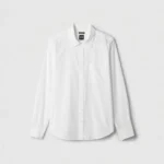 Thumbnail for Chemise Popeline Blanche avec Poche Avant GAP White Poplin Shirt with Front Pocket