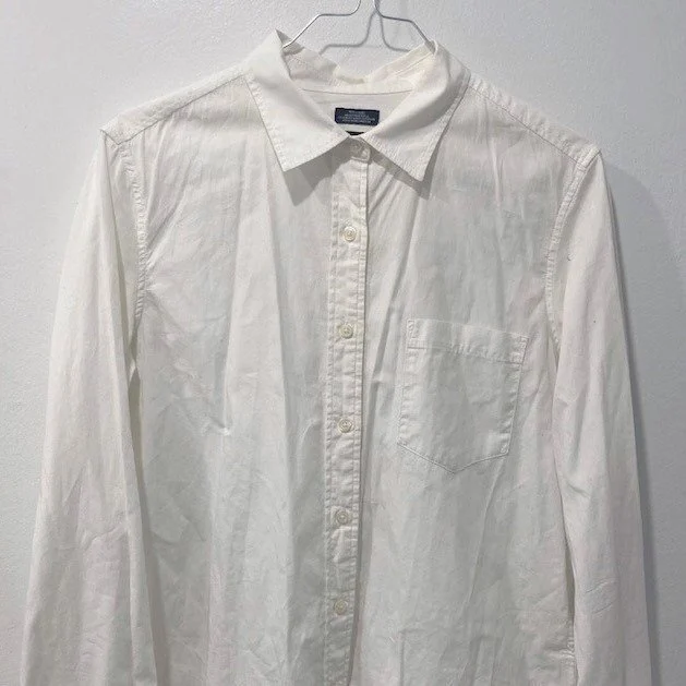 Image for Chemise Popeline Blanche avec Poche Avant GAP White Poplin Shirt with Front Pocket