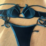 Thumbnail for *Neuf* bikini Hoaka sea velours teal 🔥