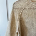 Thumbnail for ♥️JUDITH ET CHARLES slightly golden-coloured knitted jumper
