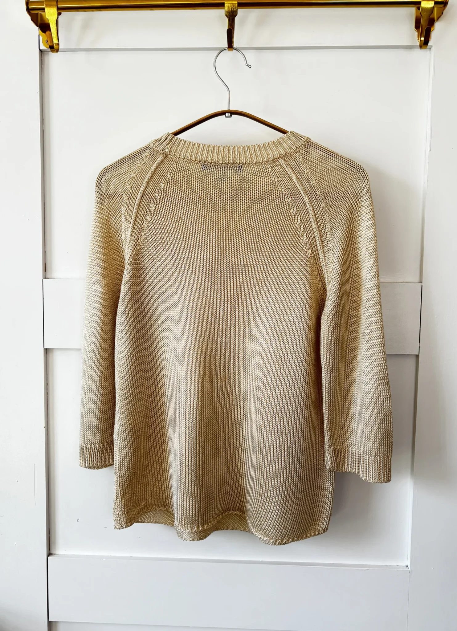 Image for ♥️JUDITH ET CHARLES slightly golden-coloured knitted jumper