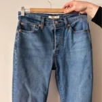 Thumbnail for Levi's Women's Wedgie High Rise Straight Jeans Love In The Mist - Medium Stone Wash size W30-L28 NEW