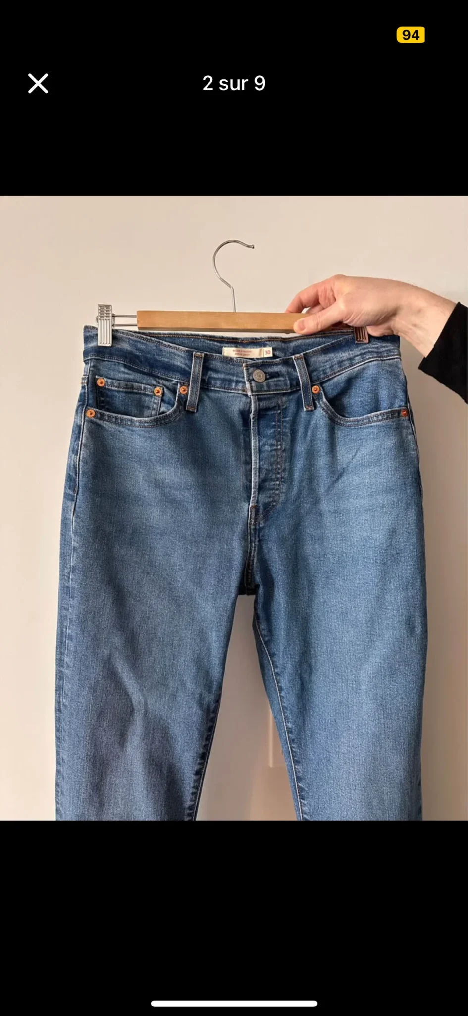 Image for Levi's Women's Wedgie High Rise Straight Jeans Love In The Mist - Medium Stone Wash size W30-L28 NEW
