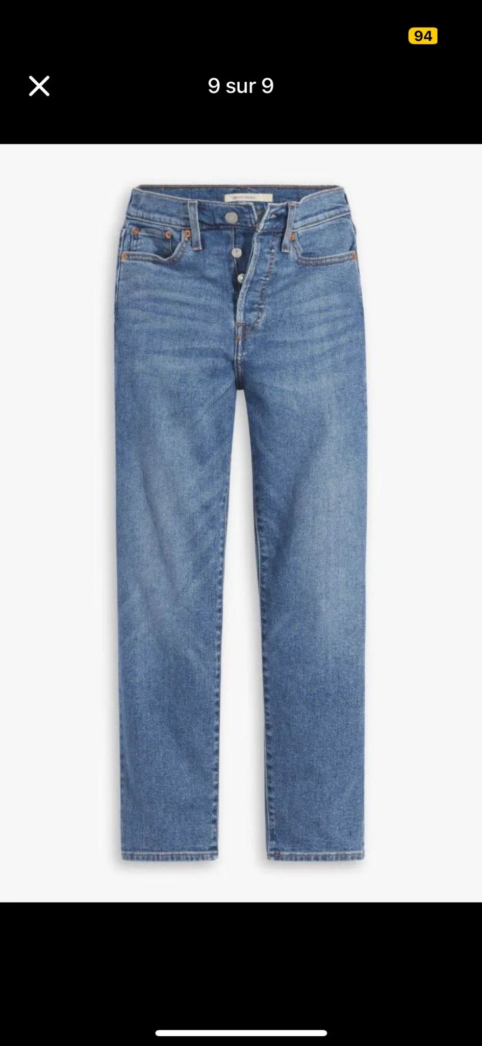 Image for Levi's Women's Wedgie High Rise Straight Jeans Love In The Mist - Medium Stone Wash size W30-L28 NEW